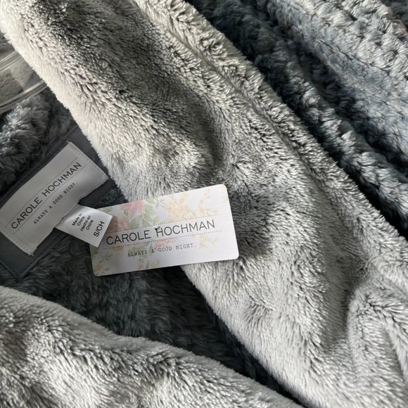CAROLE HOCHMAN Full Length Robe NWT Gray Size Small - Picture 6 of 7
